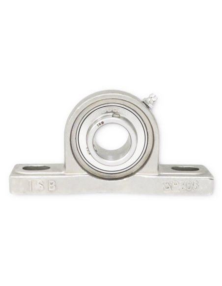 Self-aligning foot support with INOX bearing UP007 INOX ISB shaft diameter 35mm ADAJUSA