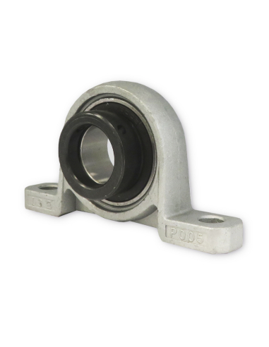 Aluminum support with eccentric bearing in steel shaft 35mm UP007 - ISB
