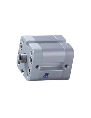 Compact pneumatic cylinder 40x80mm double acting female rod ISO 21287 - Mindman