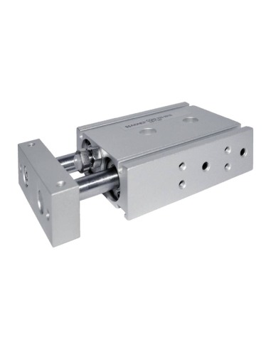 Cilindro pneumatico compatto a steli paralleli 32x80mm doppio effetto Serie CG02 - Aignep