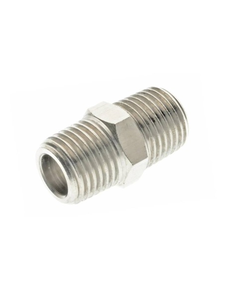 Nipplo conico in ottone da 1/4" con filettature NPTF - BSPT - Serie Accessori Aignep | ADATTA