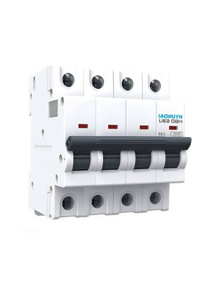 Interruttore magnetotermico DC 4 poli 16A bipolare Hyundai HGD63-D4P016C | ADAJUSA | prezzo