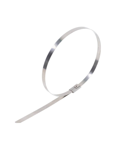 Fascette metalliche 200x4,6 acciaio inox - confezione da 100 unità
