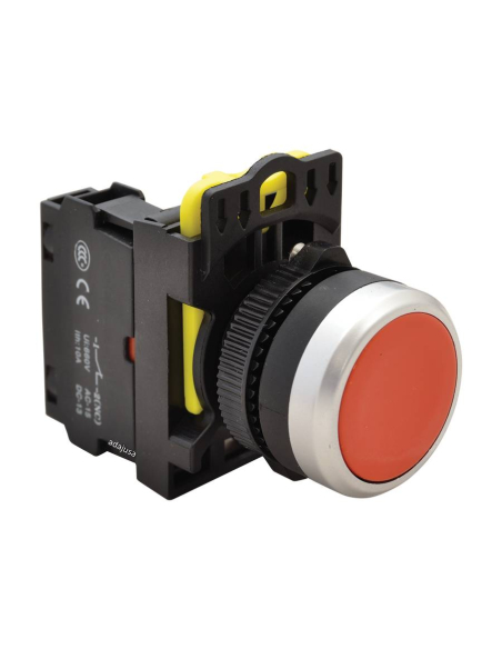 Pulsante elettrico rosso 22mm in plastica NYG3-R | ADAJUSA | prezzo