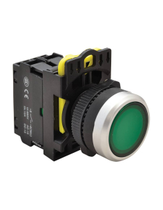 22mm illuminated green plastic push button NYG3-LG | ADAJUSA | price