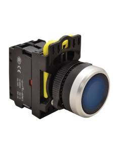 Pulsante elettrico illuminato blu da 22 mm in plastica NYG3-LB | ADAJUSA | prezzo
