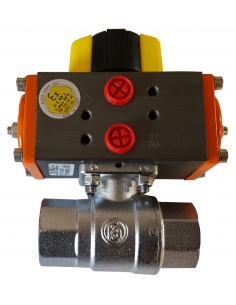 Valvola 1/4 a 2/2 vie con attuatore rotativo pneumatico 2