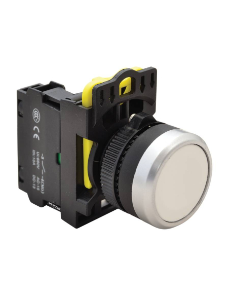 Pulsante elettrico bianco con interblocco da 22 mm in plastica NYK3-W | ADAJUSA | prezzo