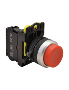 Red 22mm protruding plastic push button NYG3-HR | ADAJUSA | Price