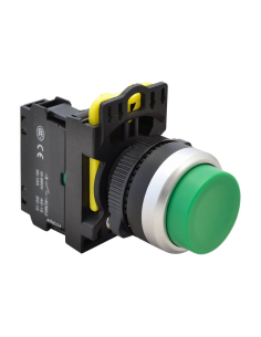 Pulsante elettrico verde sporgente 22mm in plastica NYG3-HG | ADAJUSA | prezzo