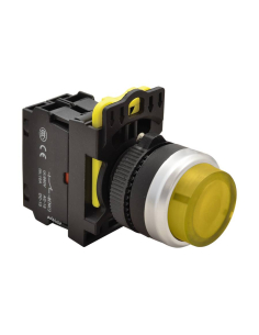 Pulsante elettrico illuminato giallo sporgente 22mm in plastica NYG3-HLY | ADAJUSA | prezzo