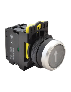 Pulsante elettrico illuminato nero "↑" 22mm in plastica NYG3-P4 | ADAJUSA | prezzo