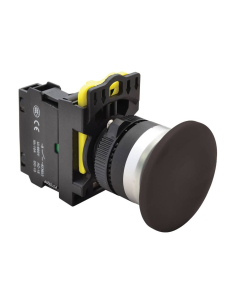 Pulsante a fungo nero da 40 mm in plastica NYG3-MBK | ADAJUSA | prezzo