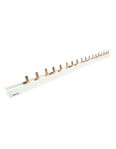 Pettine di collegamento elettrico 3 poli 63A striscia 215mm