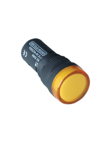 Pilota multiled colore giallo 12 Vac/dc 16mm