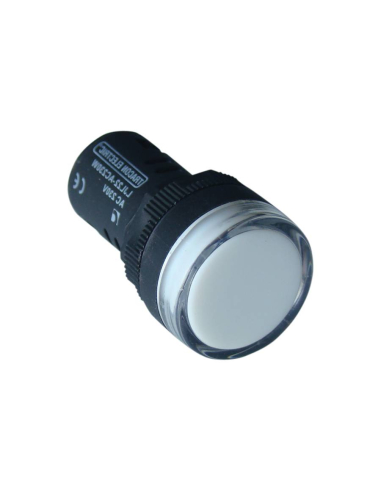Pilota multiled colore bianco 24 Vac/dc 16mm