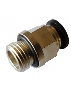 Racor recto automático 3/8 tubo Ø6mm