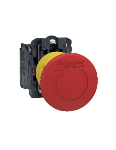 Emergency stop push button red mushroom Ø40 push-turn XB5 SCHNEIDER : ADAJUSA : price