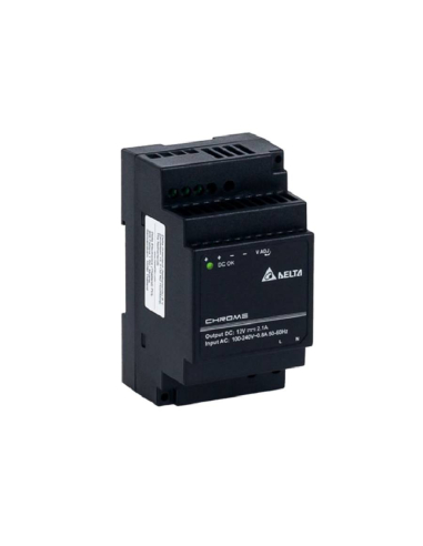 Fonte di alimentazione 12Vdc 2,1A 25W Guida DIN - Delta