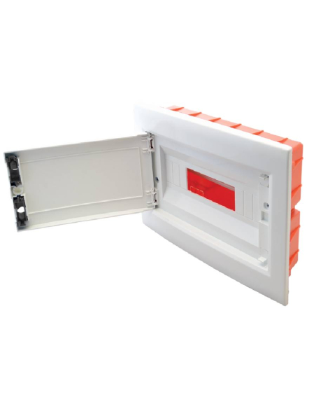 Scatola quadro di distribuzione da incasso a 8 prese Tracon porta opaca | Adajusa prezzo