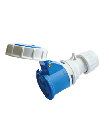 Plug industrial female CEE 16A 2 Pole TICS-2132H| ADAJUSA | price