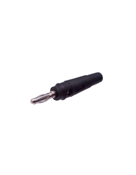Male banana plug 4mm black : ADAJUSA : price