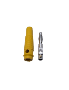 Spina a banana maschio 4mm giallo : ADAJUSA : prezzo 2