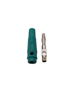 Male banana plug 4mm green| ADAJUSA : price 2