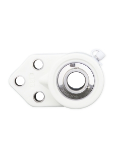 Support of flange white self-aligning thermoplastic UCFB205PB with bearing stainless steel SSUC-205 25mm shaft ISB | ADAJUSA | p