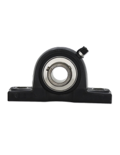 Supporto per piede autoallineante in termoplastica nera UCP205P con cuscinetto albero SSUC-205 in acciaio inox 25mm ISB | ADAJUS