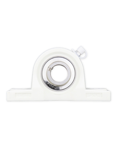 Thermoplastic self-aligning white foot support UCP206PB with bearing stainless steel SSUC-206 30mm shaft ISB | ADAJUSA | price