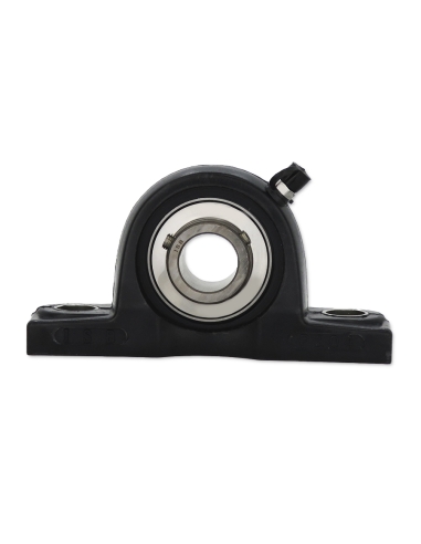 Black thermoplastic self-aligning foot stand UCP208P with bearing stainless steel SSUC-208 shaft 40mm ISB | ADAJUSA | price