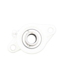 Thermoplastic self-aligning white oval support UCFL206PB with bearing stainless steel SSUC-206 shaft 30mm ISB | ADAJUSA | price