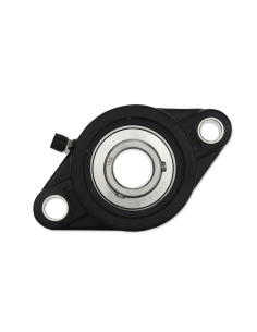 Black oval self-aligning thermoplastic oval support UCFL208P with stainless steel bearing SSUC-208 40mm shaft ISB | ADAJUSA | pr