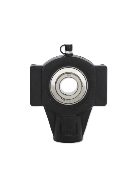 Staffa di tensionamento auto-allineante in termoplastica nera UCT205P con cuscinetto albero in acciaio inox SSUC-205 da 25 mm IS