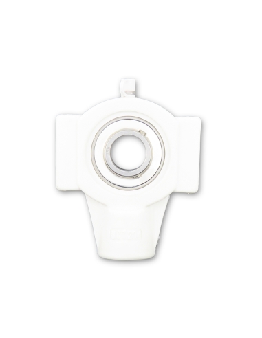 Staffa autoallineante termoplastica bianca UCT206PB con albero in acciaio inox cuscinetto SSUC-206 30mm ISB | ADAJUSA | prezzo