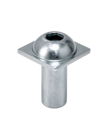 Kit front fixing profile aluminum slot 8mm | ADAJUSA