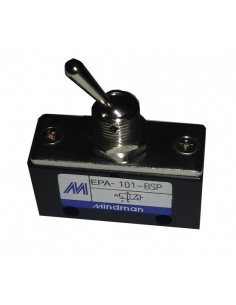 Leva interruttore pneumatico 1/8-3/2 NC - Mindman - ADAJUSA 2