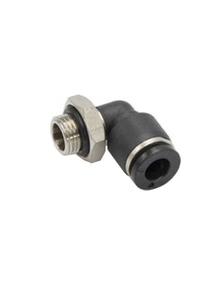 Raccordo gomitello girevole cilindrico M6 diametro tubo 6 - ADAJUSA