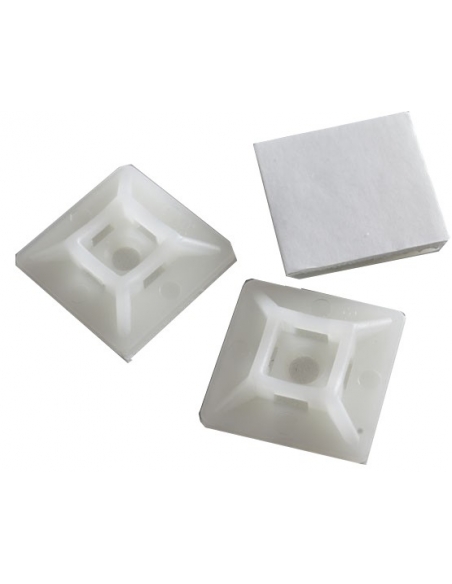 Base 19x19mm per fascette bianche