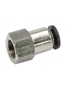 Racor recto hembra 1/8 tubo Ø8mm 