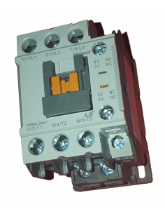Three-phase contactor 9A coil 110Vac -  LS