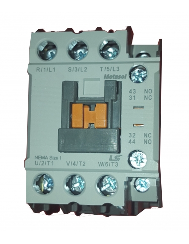 Three-phase contactor 9A coil 110Vac -  LS