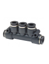Pneumatic manifold distributors with fittings - Basic series