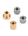 Trapezoidal nuts for spindles